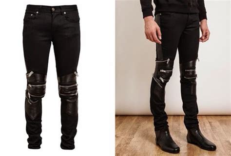 ysl leather pants mens|ysl pants with the zippers.